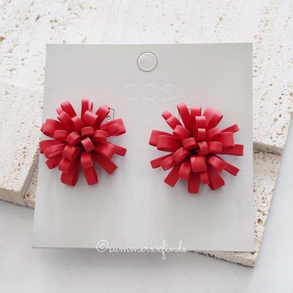 COS Statement Floral Earrings - Picture 1 of 5
